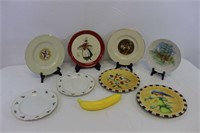 Assortment of Vintage Sandwich Plates