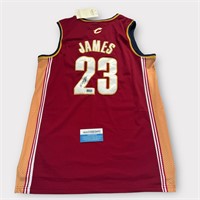 Lebron James Signed Authentic NBA Cavs Jersey +COA