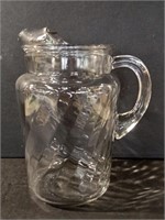 Vintage Indiana Glass Optic swirl Pitcher