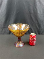 Vintage Carnival Glass Grapes Holder