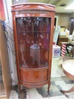 VINTAGE FRENCH STYLE FLAME MAHOGANY INLAID