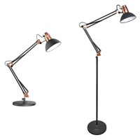 LEPOWER Swing Arm Floor Lamp Metal Desk Lamp