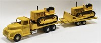 All American Toy Co. Caterpillar Truck With Dozers