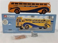 Corgi Classics diecast bus w/ mini Corgi