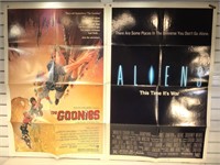 5 original movie posters incl. Aliens, The