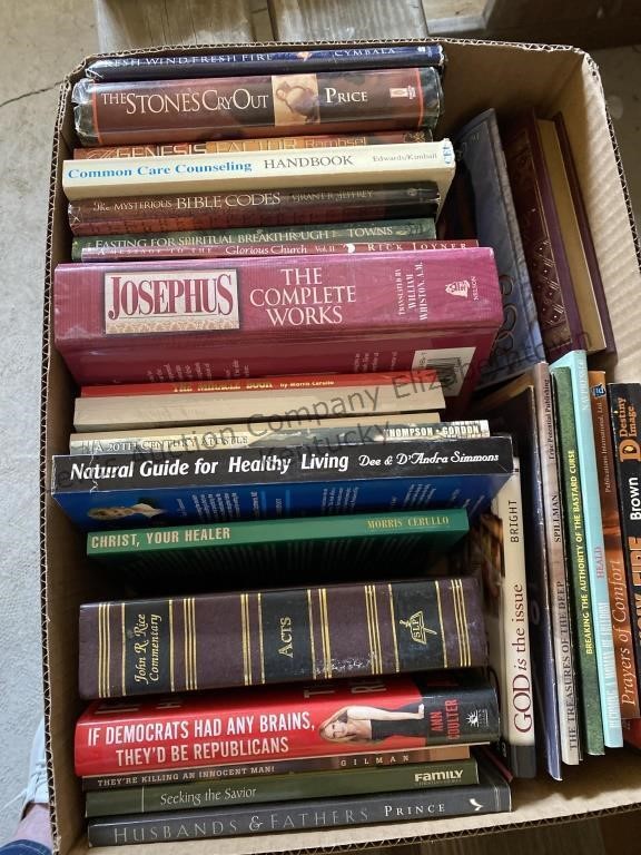 Two box lot of books see photos for titles