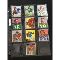 10 1950 Bowman Football Cards