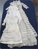 Antique Lace Mother, Child, & Baby Dresses