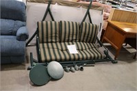 GENOA II 3-SEATER SWING WITH SIDE TABLES