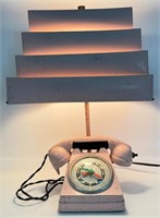 RARE RETRO CIGARETTE LIGHTER TELEPHONE LAMP