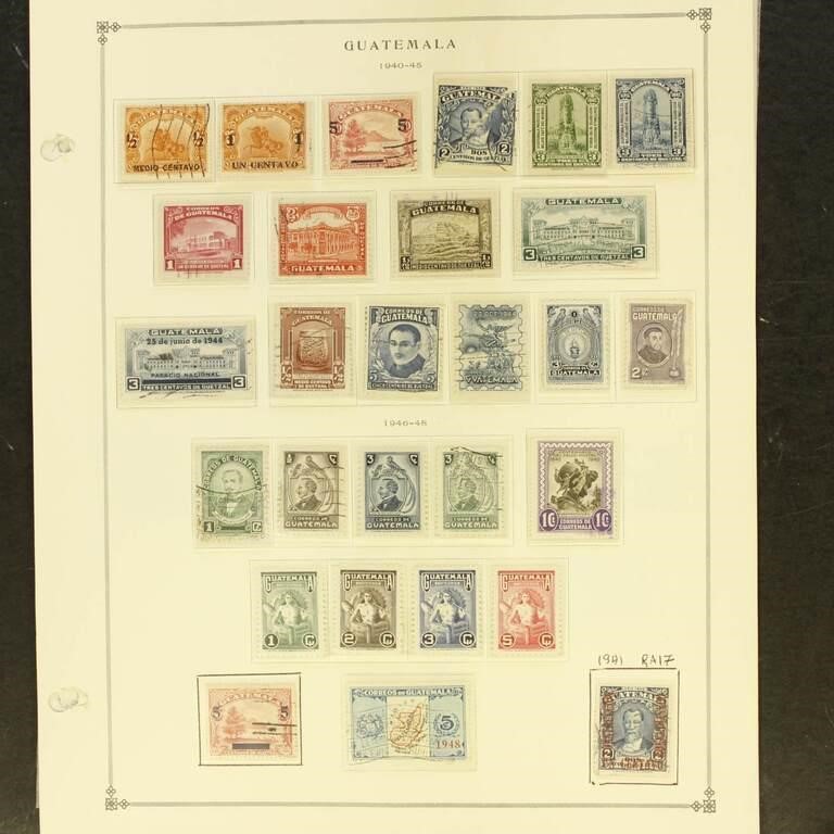 Guatemala Stamps 1940-1964 Mint Hinged/NH and used