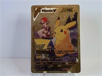 Pokemon Card Rare Gold Pikachu V