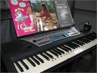 Yamaha PSR-170 Electric Keyboard, Stand & books