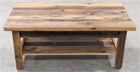 Reclaimed Barn Wood Coffee Table In Natural