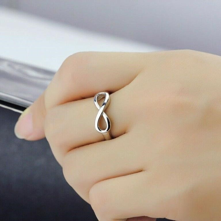 Infinity Silver Plated Ring