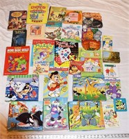 LOT - VINTAGE CHILDRENS BOOKS & GAMES