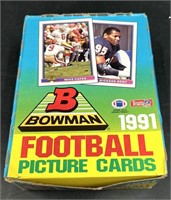 Sealed 1991 Bowman NFL Football Card Box