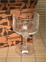 FOSTORIA CRYSTAL SHERBERTS SET OF 4