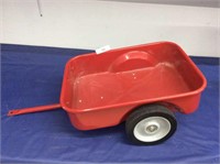 Red Pedal Tractor Cart