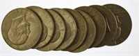 9 Eisenhower Dollars: 1971, 74(2), 76, 78 (5)