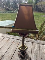 Decorative square lamp with shade (Back Porch)