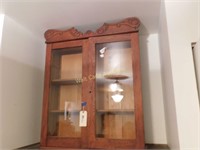 Curio Cabinet Antique Approx. 40"x34"x10"