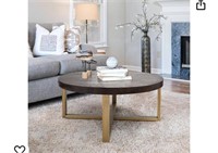 Round Coffee Table, 36” Coffee Table for Living