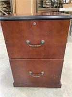 Wooden file cabinet with keys 
16x21x28