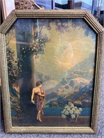 Antique Framed Picture of A Lady