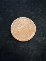 1851 Braided Hair Liberty Head Large Cent