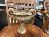 LARGE PLASTER URN PLANTER