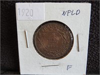 1920 NFLD ONE CENT F