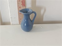 blue UHL pottery mini pitcher