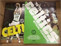 (3) 1970's Boston Celtics Yearbooks