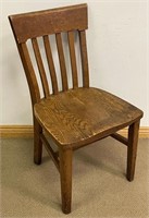 DESIRABLE 1910 SOLID OAK DESK CHAIR