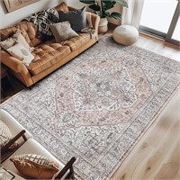 8x10 Vintage Floral Boho Rug