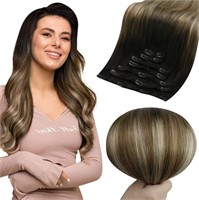 Full Shine Clip in Hair Extensions for Women 12 In