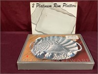 All NIB Gorham 24-1/4 Inch Metal Turkey Platter