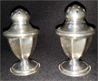 pair mini sterling salt and pepper