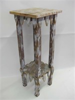 Wood & Picket Wood 2-Tier Plant Stand - 31" Tall