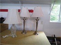 three lamps