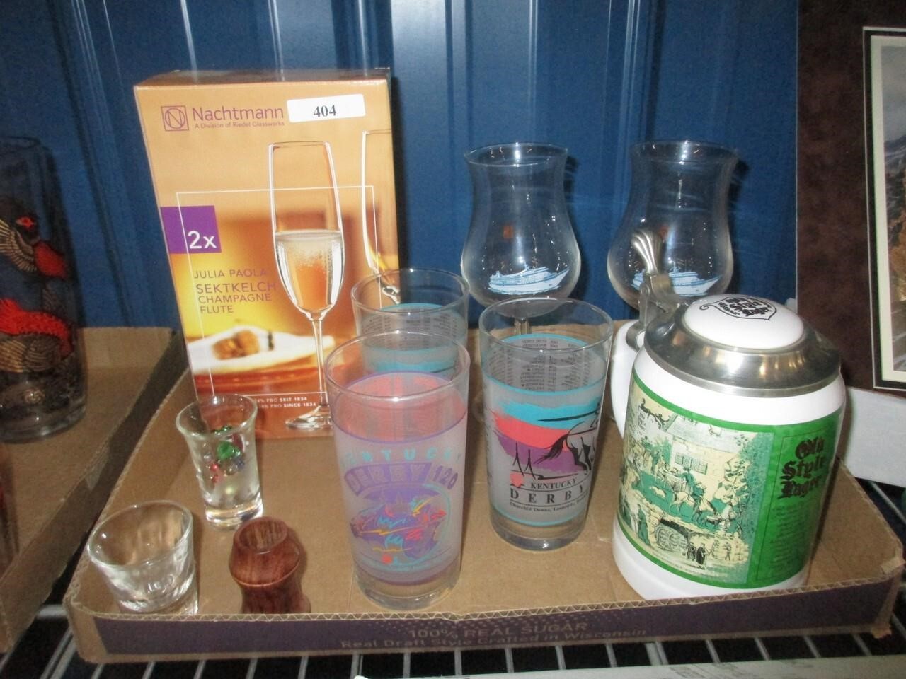 Assorted barware