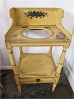 Painted Washstand w/ Pitcher and Bowl
