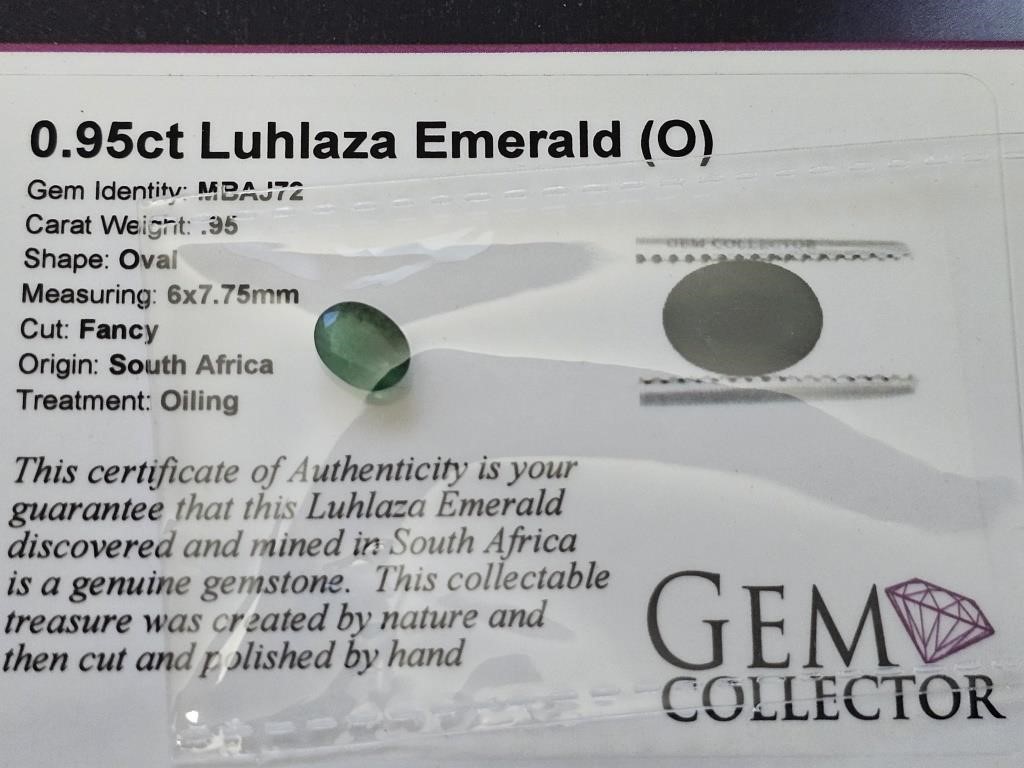 .95ct Luhlaza Emerald