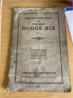 1943 DODGE SIX - INSTRUCTION MANUAL