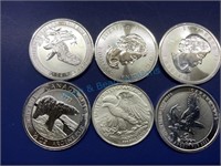 Half ounce silver rounds