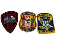 Lot Of 3 State Police Patches New