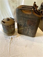 2 Old Gas Cans.