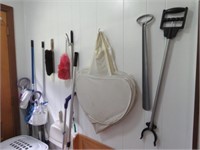 CLEANING SUPPLIES - MOPS, BROOMS, HAMPER