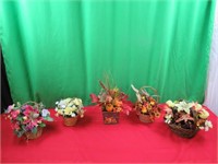 5 Flower Baskets